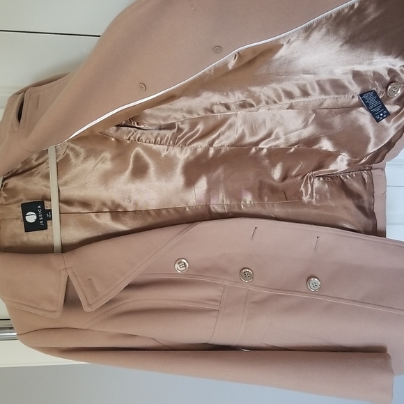 Jessica winter wool coat on camel color - Picture 5 of 9